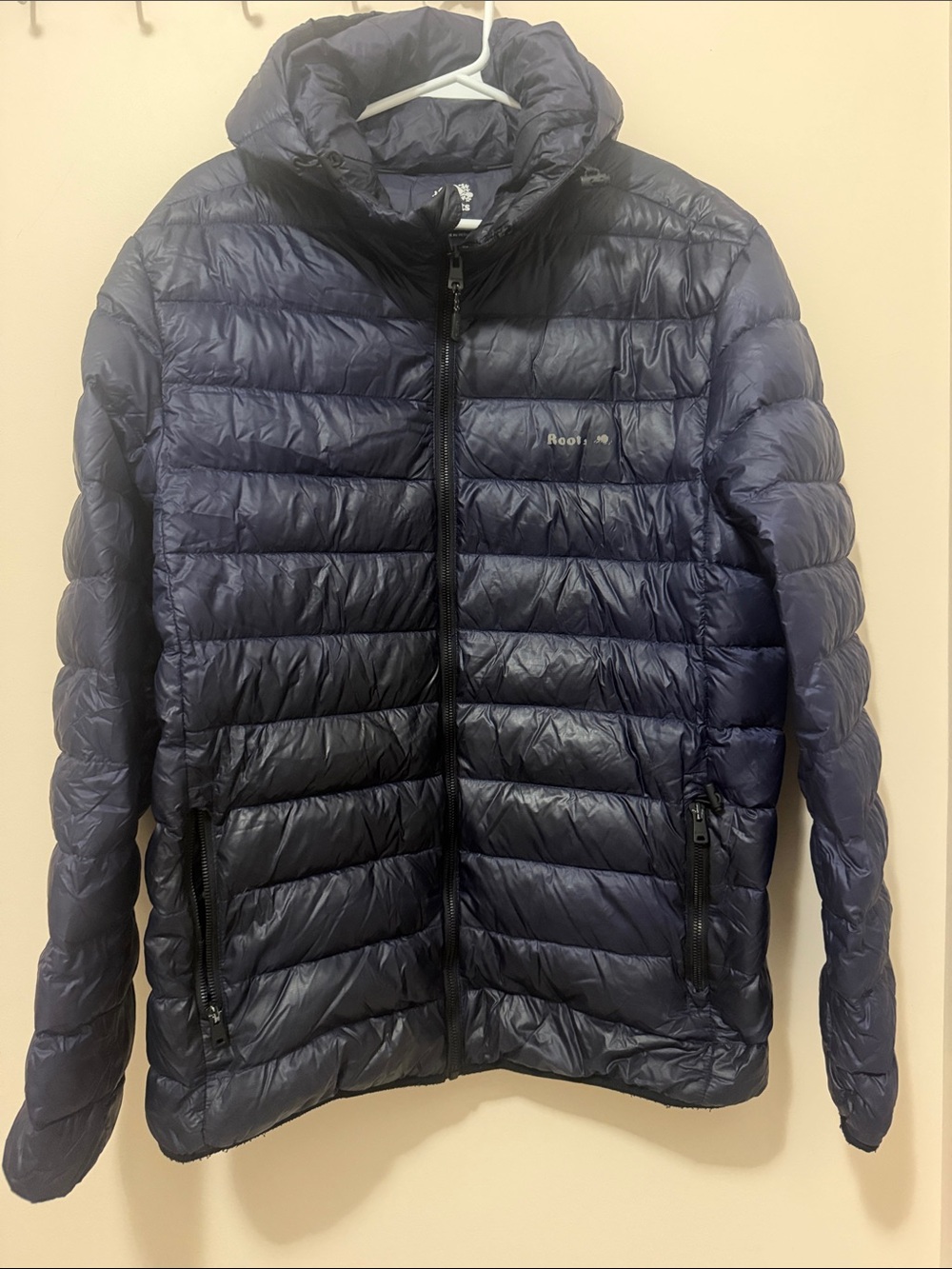 Roots Men's Navy Quilted Puffer Jacket